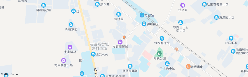 哈密天马市场(天山北路)_公交站地图_哈密公交_妙搜公交查询2024