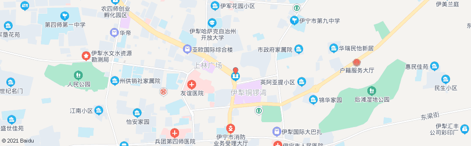 伊犁四粮店_公交站地图_伊犁公交_妙搜公交查询2024