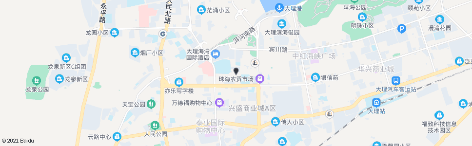 大理石油站_公交站地图_大理公交_妙搜公交查询2024