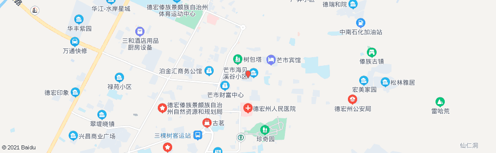 德宏芒市会堂_公交站地图_德宏公交_妙搜公交查询2024