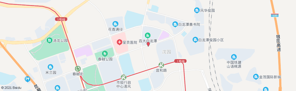 昆明春融街(景明北路口)_公交站地图_昆明公交_妙搜公交查询2024