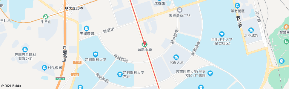 昆明谊康南路站_公交站地图_昆明公交_妙搜公交查询2025