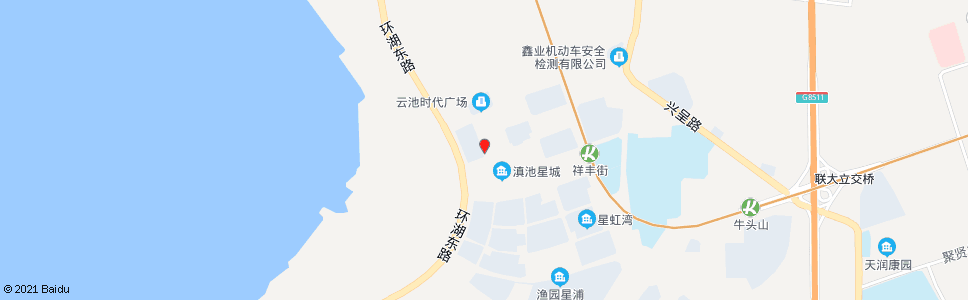 昆明滇池星城小区(海湖路)_公交站地图_昆明公交_妙搜公交查询2024