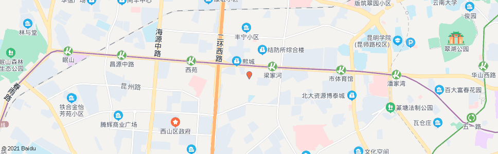 昆明近华浦路口人民西路_公交站地图_昆明公交_妙搜公交查询2025