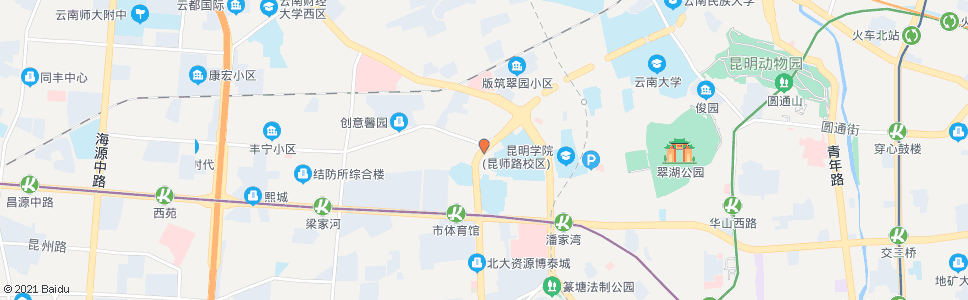 昆明环城西路口茭菱路_公交站地图_昆明公交_妙搜公交查询2024