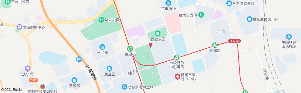 昆明春融街口和谐路_公交站地图_昆明公交_妙搜公交查询2024