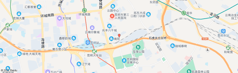 昆明长村路口长润街_公交站地图_昆明公交_妙搜公交查询2024