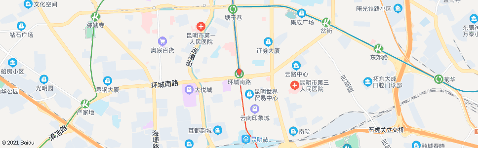 昆明双龙桥(环城南路)_公交站地图_昆明公交_妙搜公交查询2025