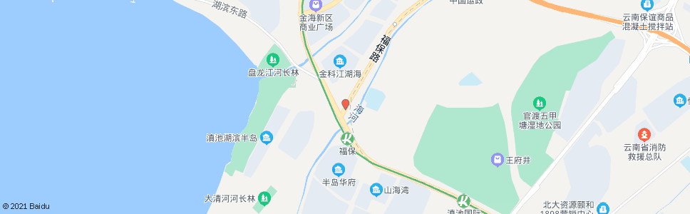 昆明环湖东路口福保路_公交站地图_昆明公交_妙搜公交查询2025