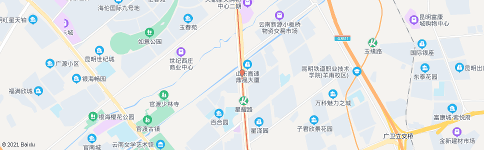 昆明云秀路口彩云北路_公交站地图_昆明公交_妙搜公交查询2024