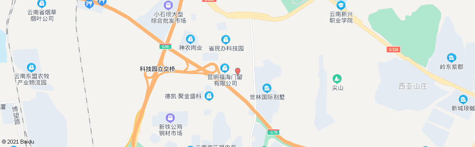 昆明信息产业基地_公交站地图_昆明公交_妙搜公交查询2024