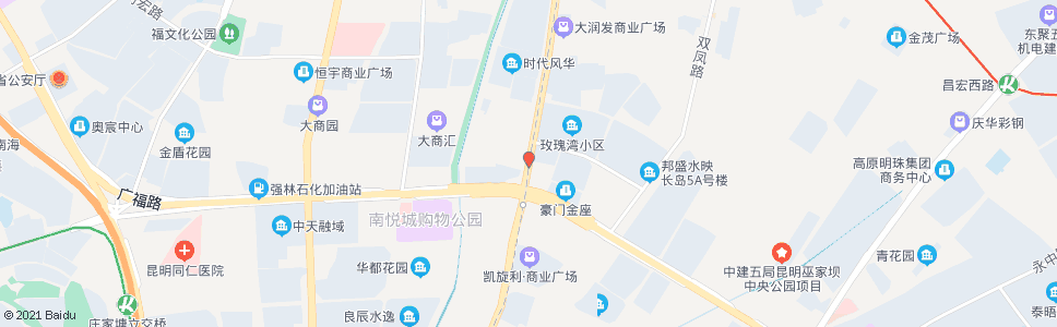 昆明广福路口官南大道_公交站地图_昆明公交_妙搜公交查询2025