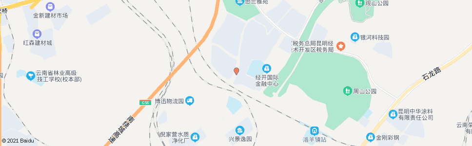 昆明晨光路口拓翔路_公交站地图_昆明公交_妙搜公交查询2024