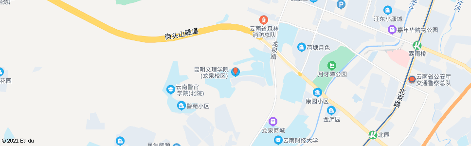 昆明云师大龙泉路校区_公交站地图_昆明公交_妙搜公交查询2024