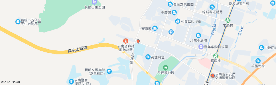 昆明龙泉路口龙江路_公交站地图_昆明公交_妙搜公交查询2024