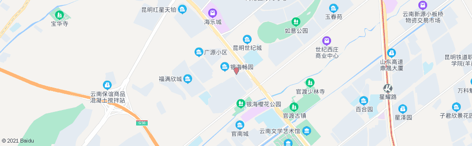 昆明广福路口珥季路(幸福广场)_公交站地图_昆明公交_妙搜公交查询2024