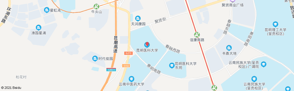 昆明春融西路(医学院)_公交站地图_昆明公交_妙搜公交查询2024