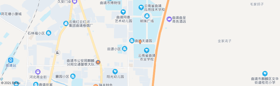 曲靖市财校_公交站地图_曲靖公交_妙搜公交查询2025