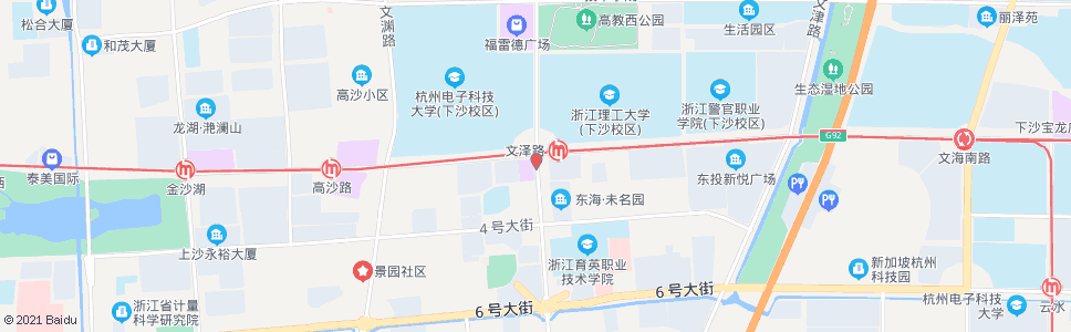 杭州二十号大街五号路口_公交站地图_杭州公交_妙搜公交查询2024