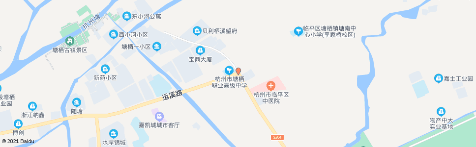 杭州运溪路塘栖路口_公交站地图_杭州公交_妙搜公交查询2024