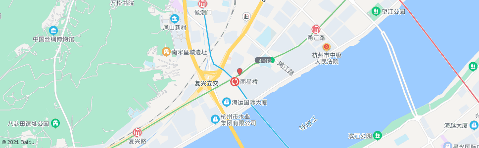 杭州钱江路飞云江路口_公交站地图_杭州公交_妙搜公交查询2024