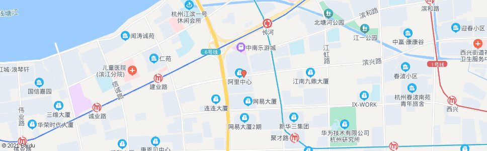 杭州滨兴路时代大道口_公交站地图_杭州公交_妙搜公交查询2024