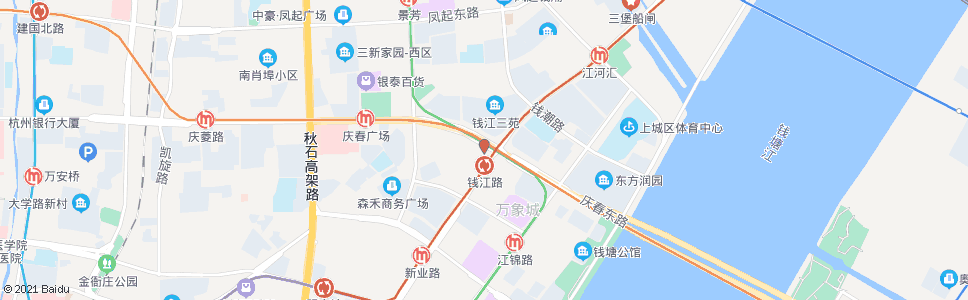 杭州钱江路站_公交站地图_杭州公交_妙搜公交查询2024