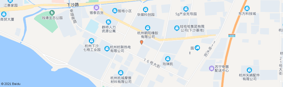 杭州十四号大街零号路口_公交站地图_杭州公交_妙搜公交查询2025