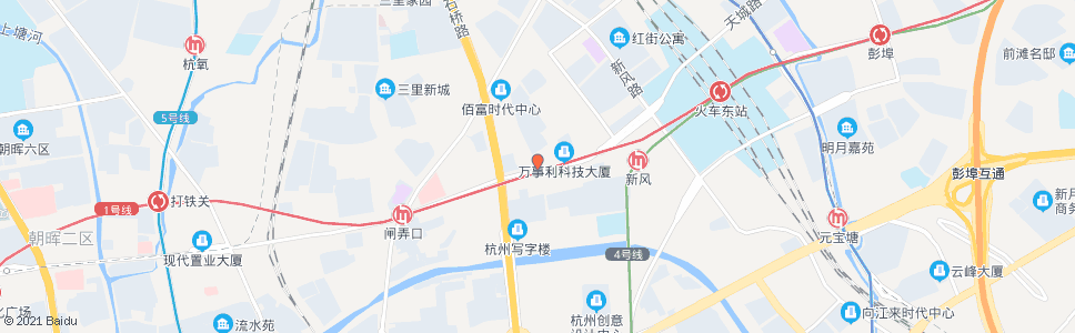 杭州天城路范家路口(BRT)_公交站地图_杭州公交_妙搜公交查询2024