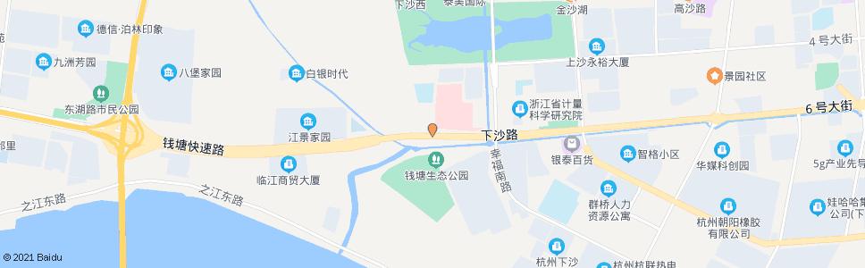 杭州七格南路下沙路口_公交站地图_杭州公交_妙搜公交查询2024