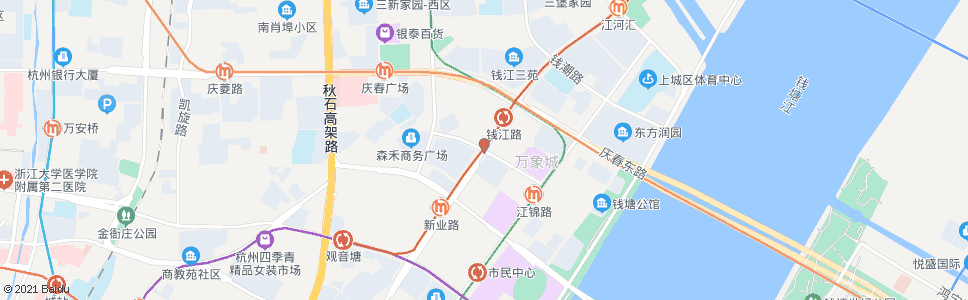 杭州钱江路江锦路口_公交站地图_杭州公交_妙搜公交查询2024