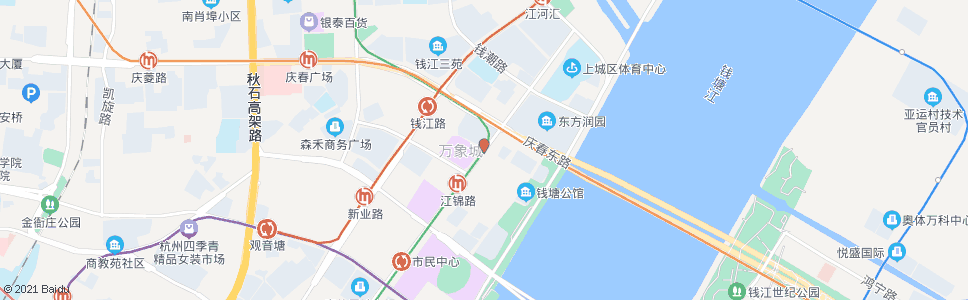 杭州富春路民心路口_公交站地图_杭州公交_妙搜公交查询2024