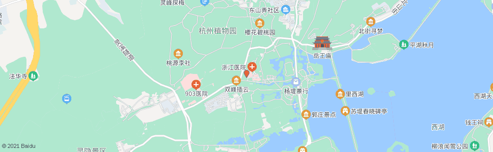 杭州市六医院_公交站地图_杭州公交_妙搜公交查询2024