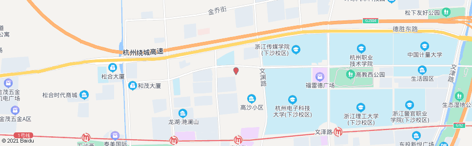 杭州高沙路学源街口_公交站地图_杭州公交_妙搜公交查询2024