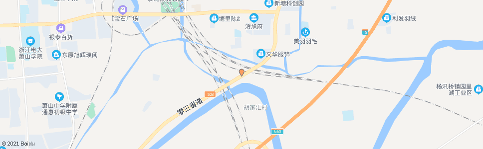 杭州02省道东三南路口_公交站地图_杭州公交_妙搜公交查询2024