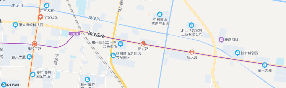 杭州新兴路_公交站地图_杭州公交_妙搜公交查询2024