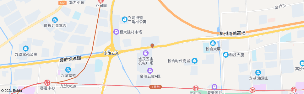 杭州德胜东路月雅路口_公交站地图_杭州公交_妙搜公交查询2024