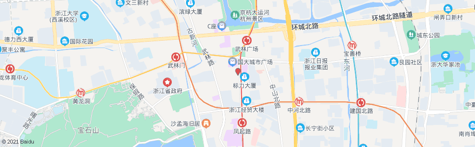 杭州延安新村(杭州百货大楼)_公交站地图_杭州公交_妙搜公交查询2024