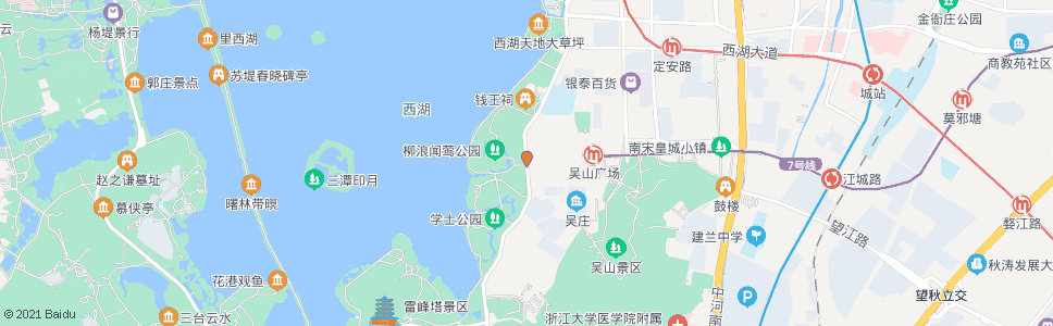 杭州清波门_公交站地图_杭州公交_妙搜公交查询2024