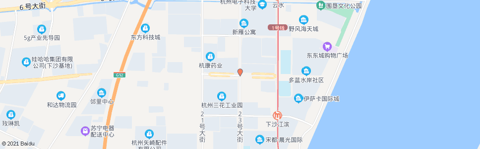 杭州十二号大街二十三号路口_公交站地图_杭州公交_妙搜公交查询2024