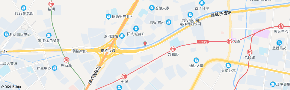 杭州建福街普德路口_公交站地图_杭州公交_妙搜公交查询2024