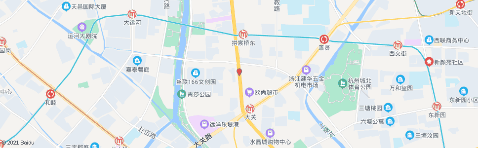 杭州上塘路绍兴路口_公交站地图_杭州公交_妙搜公交查询2024