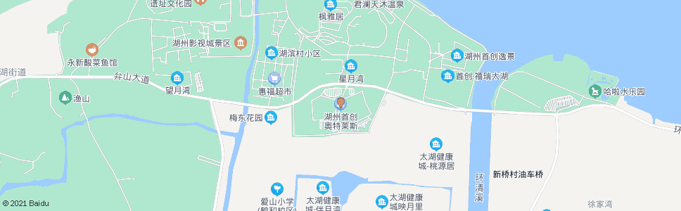 湖州首创奥特莱斯_公交站地图_湖州公交_妙搜公交查询2024