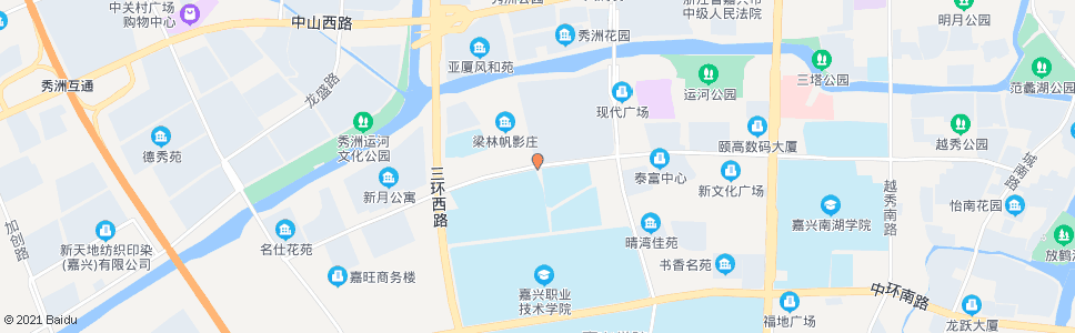 嘉兴梁林帆影庄(秀水专修学院)_公交站地图_嘉兴公交_妙搜公交查询2024