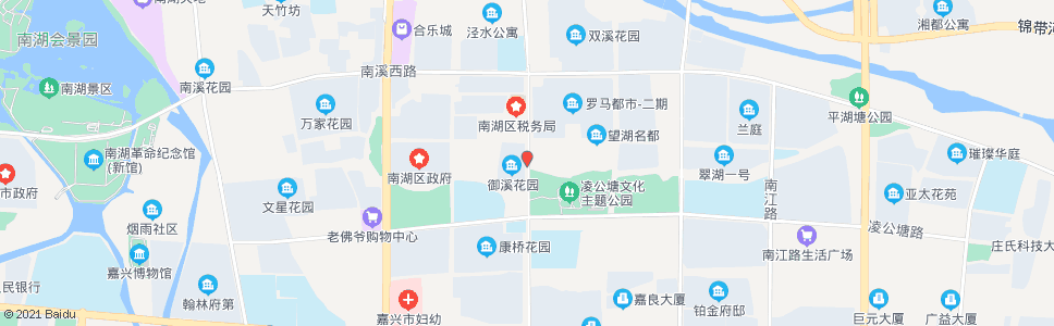 嘉兴双溪路凌公塘路_公交站地图_嘉兴公交_妙搜公交查询2024