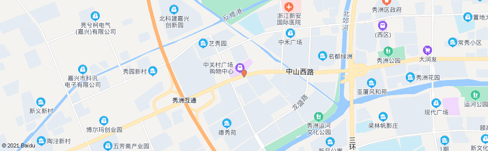 嘉兴中山西路秀园路(民泰银行)_公交站地图_嘉兴公交_妙搜公交查询2024