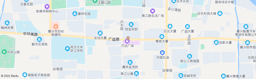 嘉兴广益路庆丰路(宁波银行)_公交站地图_嘉兴公交_妙搜公交查询2024