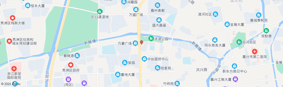 嘉兴中环西路(朝聚眼科医院)_公交站地图_嘉兴公交_妙搜公交查询2024