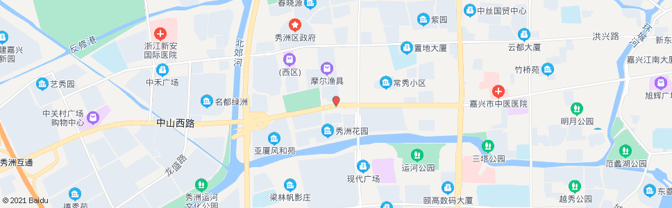 嘉兴华新花园南(大润发超市)_公交站地图_嘉兴公交_妙搜公交查询2024