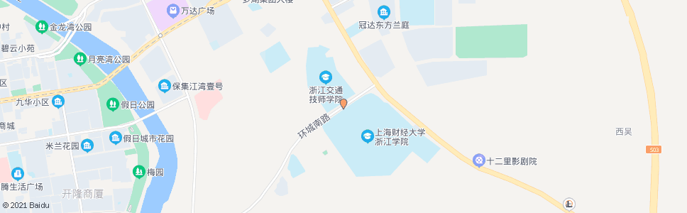 金华上海财大浙江学院_公交站地图_金华公交_妙搜公交查询2024